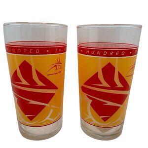 Kentucky Derby Drinking Glass Set‎ of 2 133 Running 2017 5" Tall Horse Race